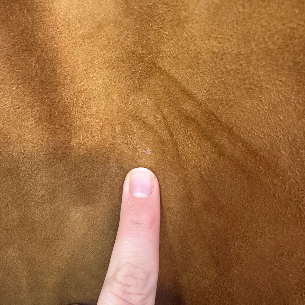 Bally VTG Men’s 100% Real Leather Suede Bomber Jacket Size 42 Brown Italy Made - Picture 8 of 14